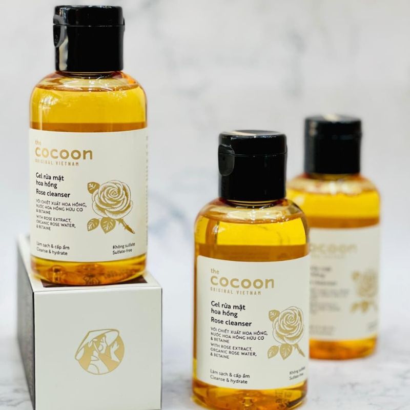 Thành phần Gel rửa mặt hoa hồng Cocoon gel rua mat hoa hong cocoon thuan chay