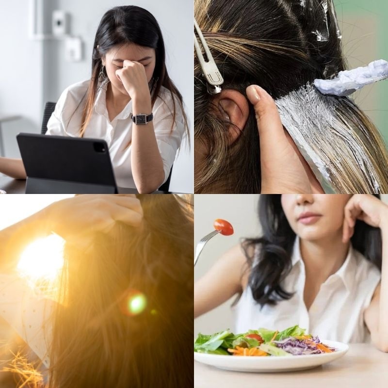 nguyên nhân tóc yếu gãy rụng nguyen nhan toc yeu gay rung