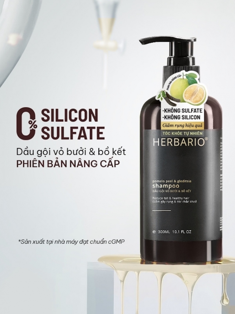 Dầu gội vỏ bưởi bồ kết Herbario dau goi vo buoi bo ket Herbario