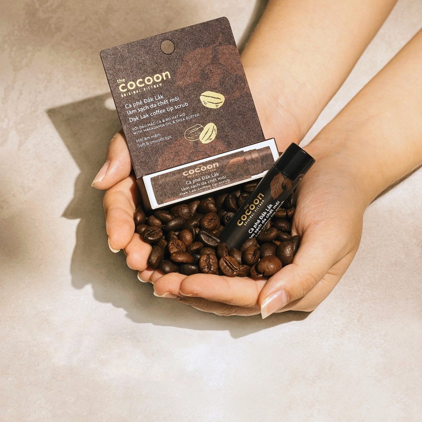 SON CÀ PHÊ ĐẮK LẮK DA CHẾT MÔI COCOON SON CÀ PHÊ ĐẮK LẮK DA CHẾT MÔI COCOON