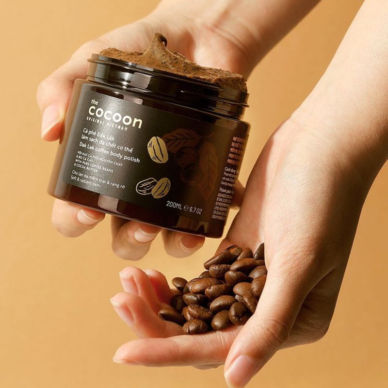 Thành phần - công dụng của Cà phê Đắk Lắk làm sạch da chết cơ thể Cocoon ca phe daklak lam sach da chet co the cocoon