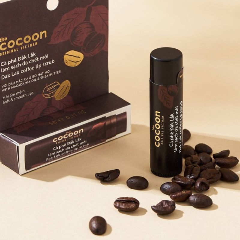 Cà phê Đắk Lắk làm sạch da chết môi cocoon ca phe daklak lam sach da chet moi cocoon