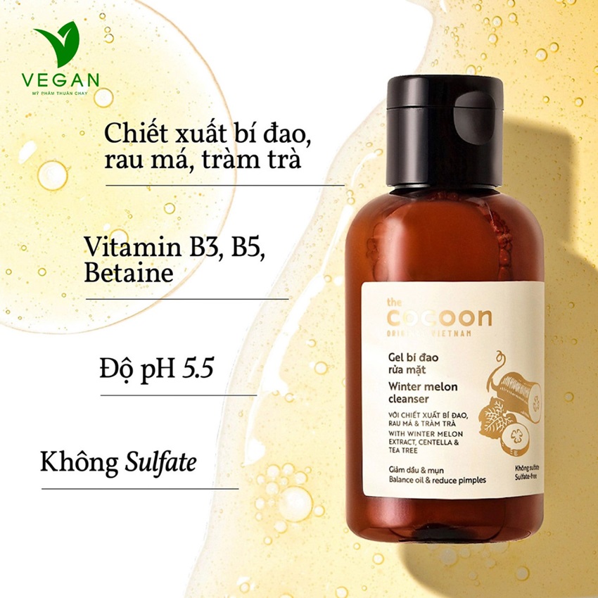 gel rửa mặt bí đao the cocoon vietnam gel rửa mặt bí đao the cocoon vietnam