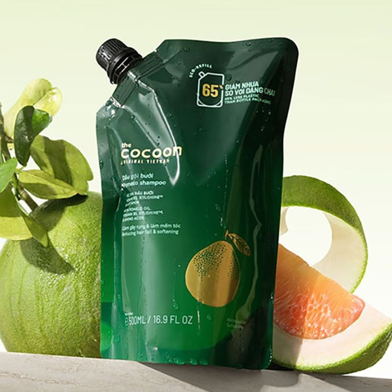 dau goi buoi khong sulfate cocoon thuan chay 