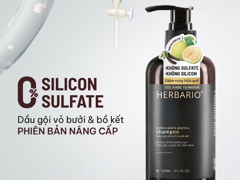dau goi khong sulfate khong silicon herbario