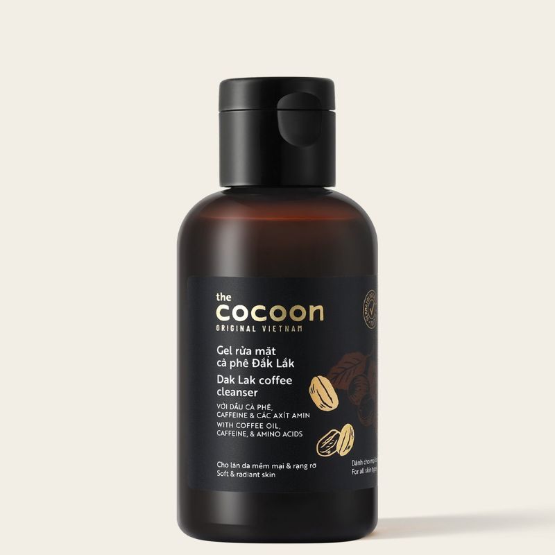 gel rửa mặt cà phê đắk lắk cocoon gel rua mat ca phe daklak cocoon