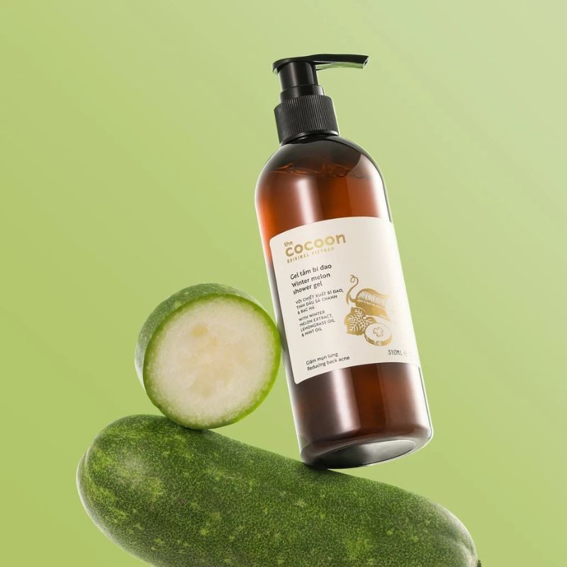 gel tắm bí đao cocoon gel tam bi dao cocoon
