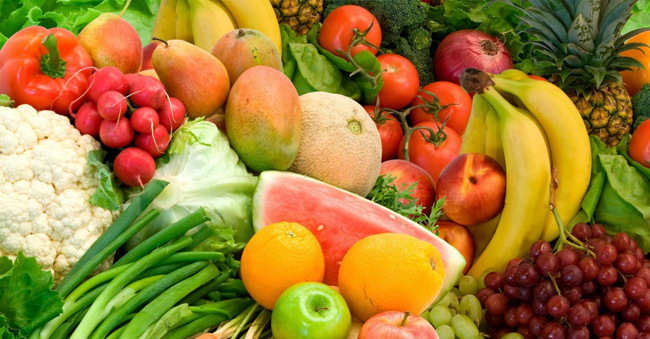 Ăn nhiều trái cây và rau xanh