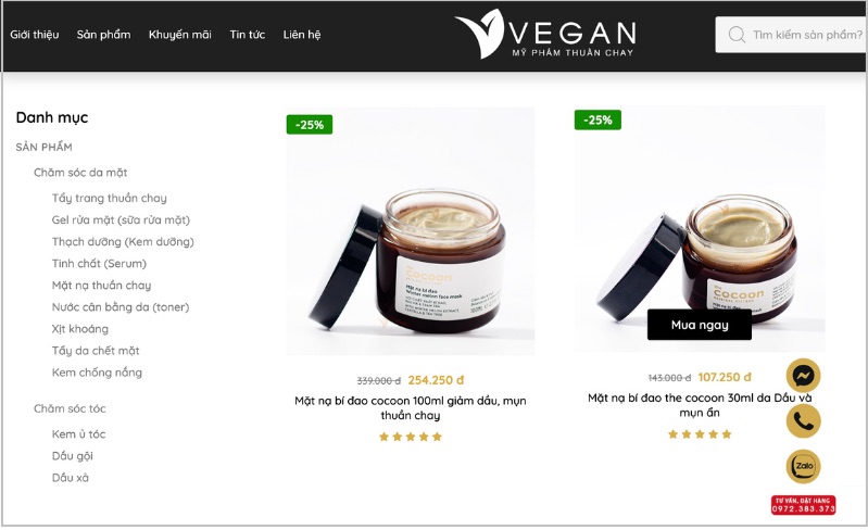 mua mặt nạ bí đao Cocoon ở VEGAN mua mat na bi dao cocoon o VEGAN