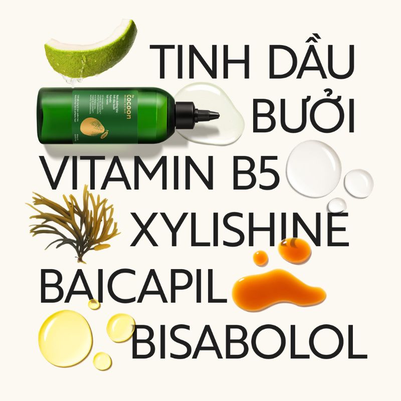 nuoc duong toc tinh dau buoi cocoon