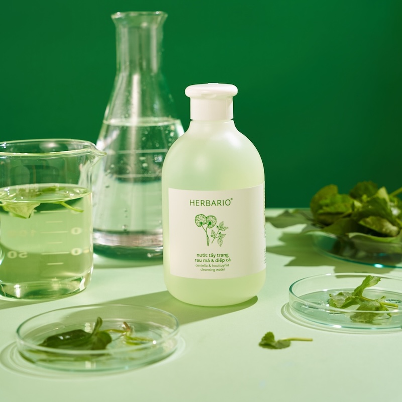 Nước tẩy trang rau má & diếp cá Herbario nuoc tay trang rau ma diep ca herbario