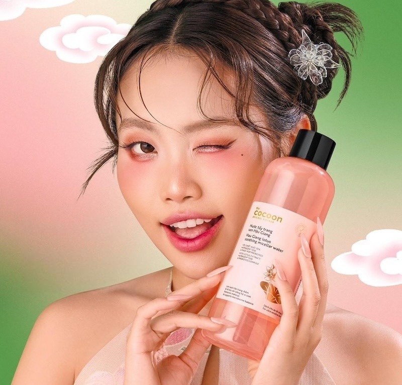 Nước tẩy trang Sen Hậu Giang Cocoon nuoc tay trang sen hau giang Cocoon