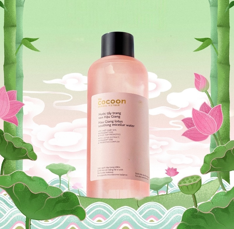 Nước tẩy trang Sen Hậu Giang Cocoon nuoc tay trang sen hau giang Cocoon