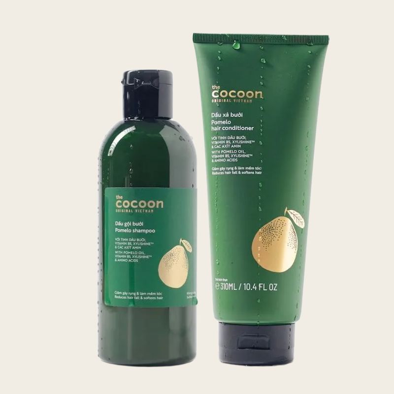 combo dầu gội và dầu xả bưởi Cocoon combo dau goi va dau xa buoi cocoon