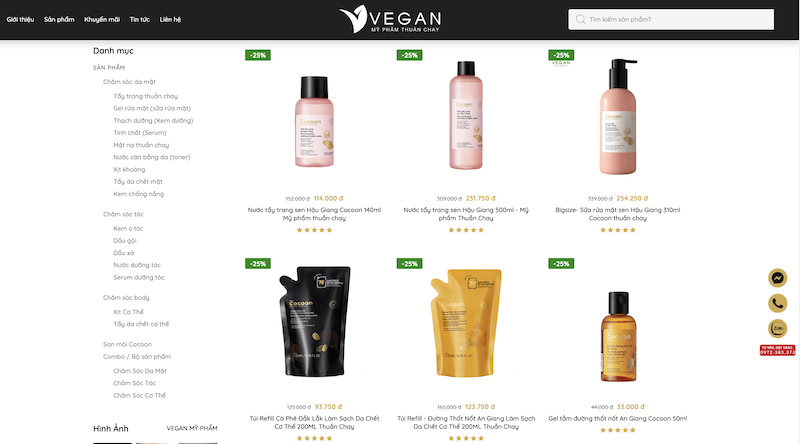 mua qua tang 20-10 o vegan