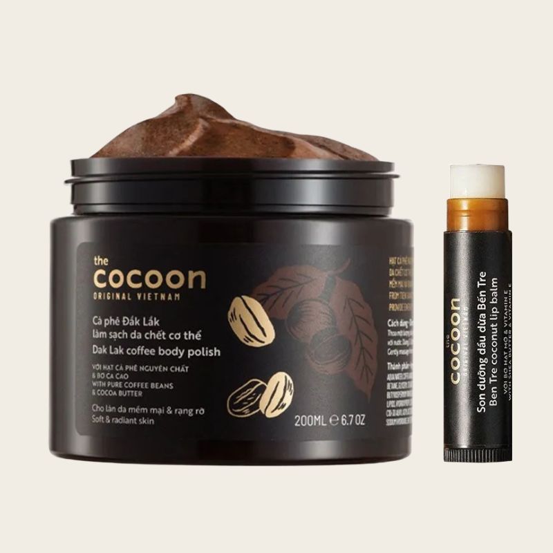 combo tay da chet body va son duong moi cocoon