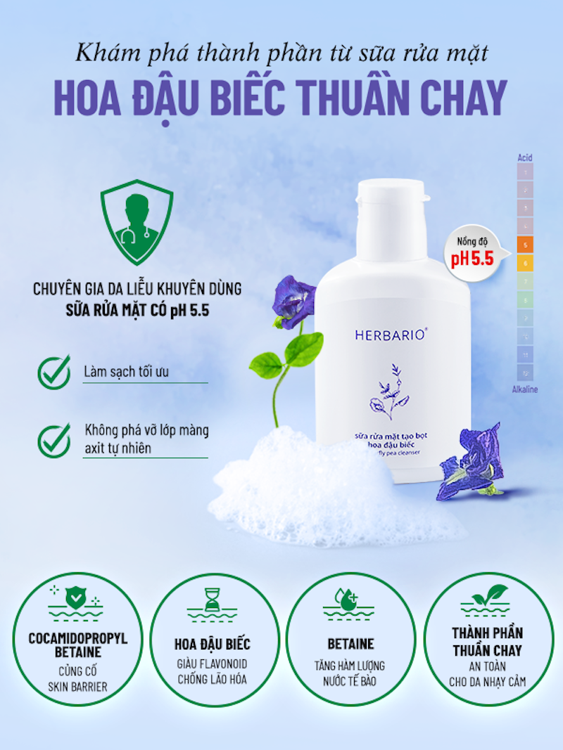 thanh phan sua rua mat tao bot hoa dau biec herbario