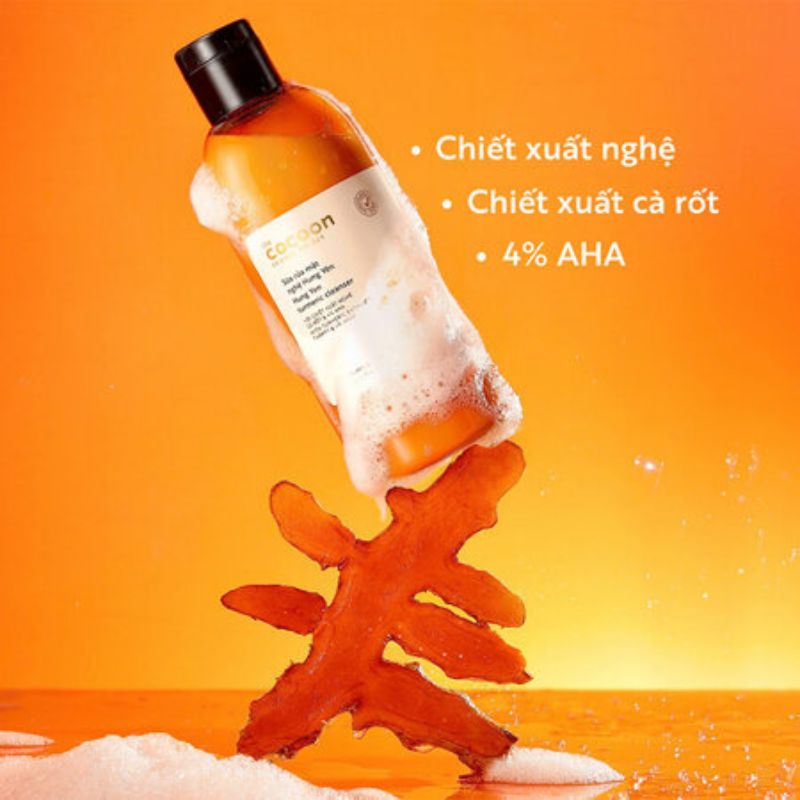 Sữa rửa mặt nghệ Hưng Yên Cocoon sua rua mat nghe hung yen cocoon
