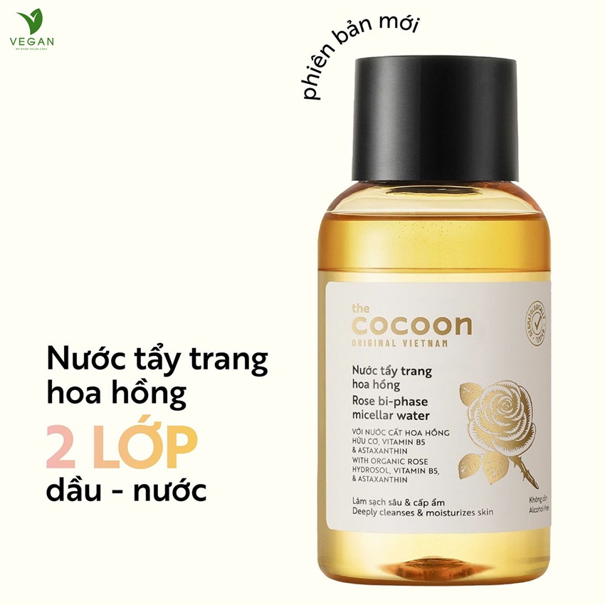 Nước tẩy trang hoa hồng Cocoon có gây khô da không nuoc tay trang hoa hong cocoon