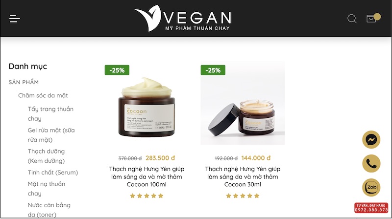 Mua thạch nghệ hưng yên Cocoon ở VEGAN mua thach nghe hung yen cocoon o VEGAN