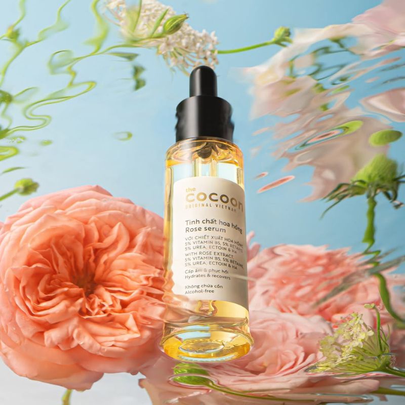 Thành phần Tinh chất hoa hồng Cocoon tinh chat hoa hong cocoon thuan chay