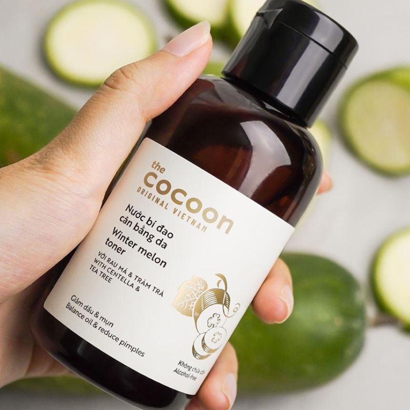 toner nước bí đao cân bằng da cocoon toner nuoc bi dao can bang da cocoon