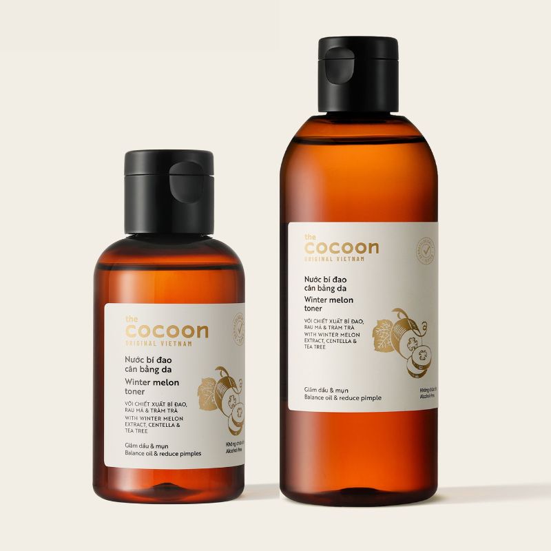 Cách dùng Nước bí đao cân bằng da Cocoon toner nuoc bi dao can bang da cocoon