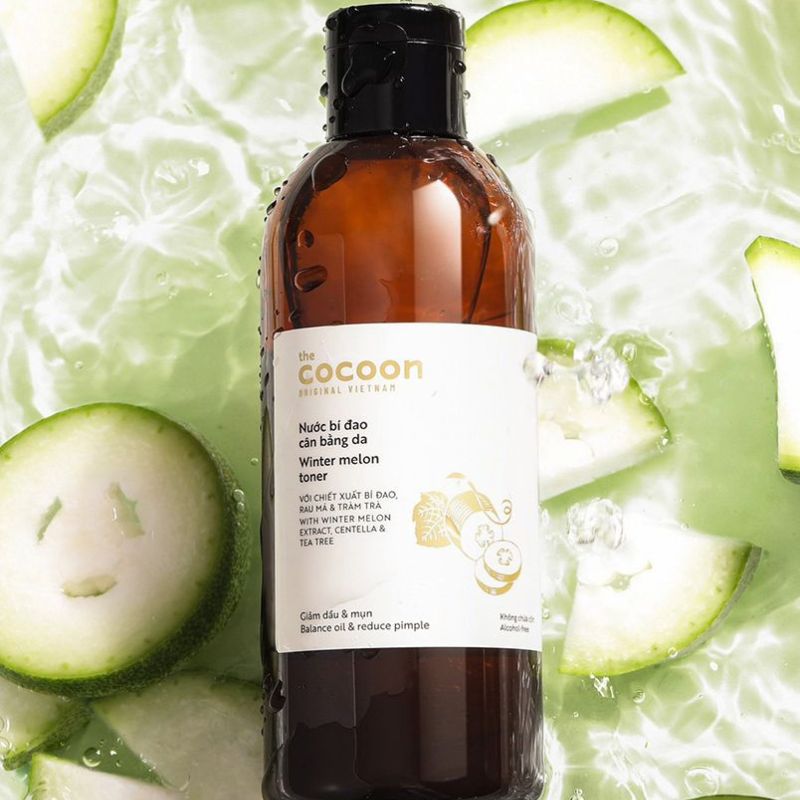 toner nước bí đao cân bằng da cocoon toner nuoc bi dao can bang da cocoon
