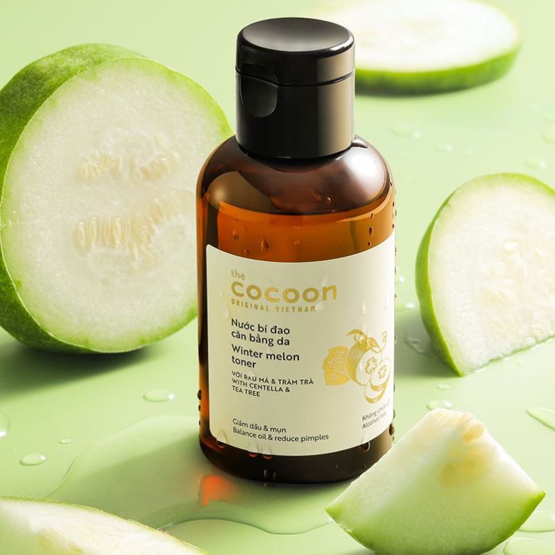 Nước bí đao cân bằng da Cocoon toner nuoc bi dao can bang da cocoon