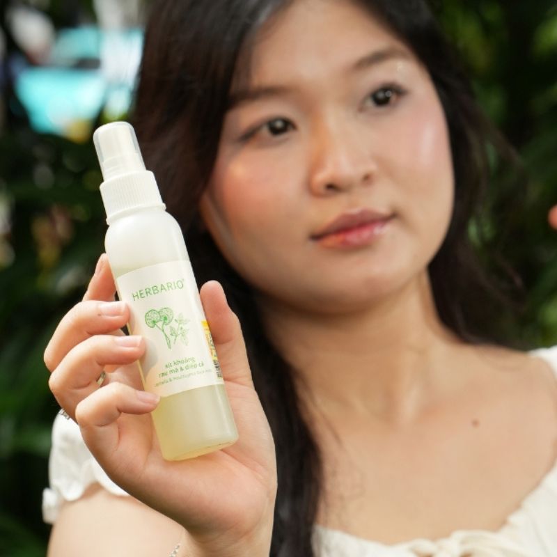 Xịt khoáng rau má & diếp cá Herbario xit khoang rau ma diep ca herbario