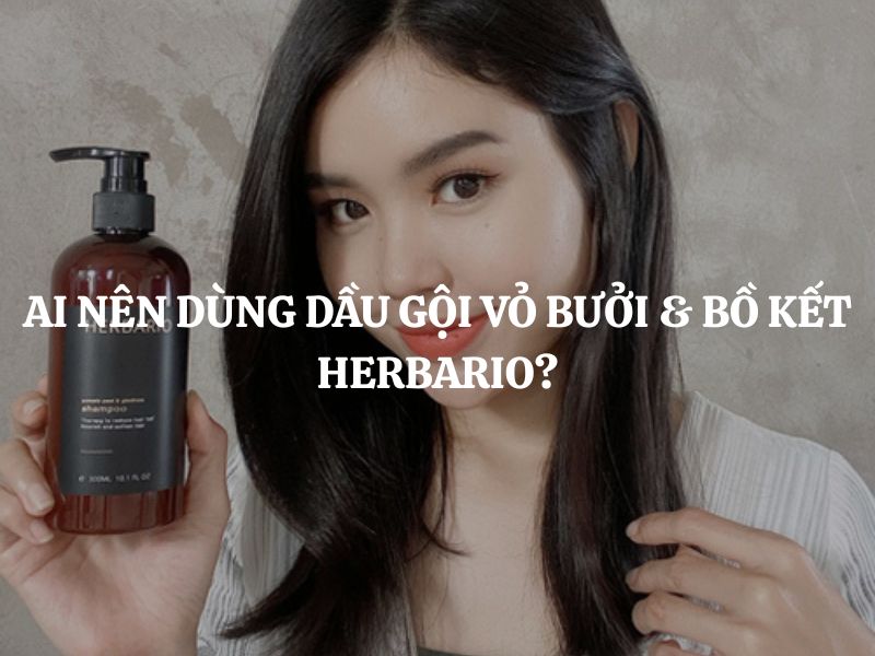 Ai nên dùng Dầu gội vỏ bưởi & bồ kết Herbario để giảm rụng tóc?