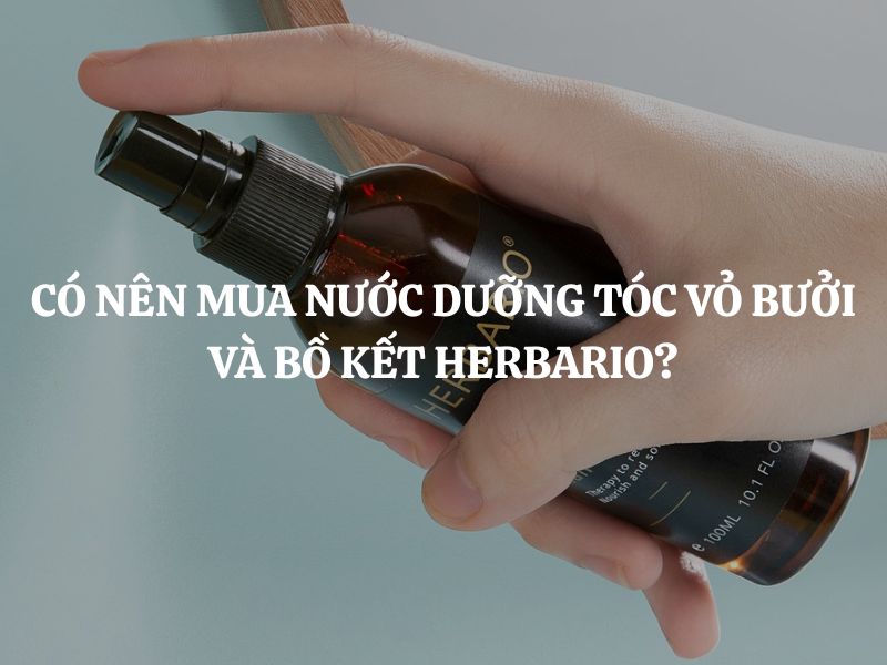 Có nên mua Nước dưỡng tóc Vỏ Bưởi và Bồ Kết Herbario?