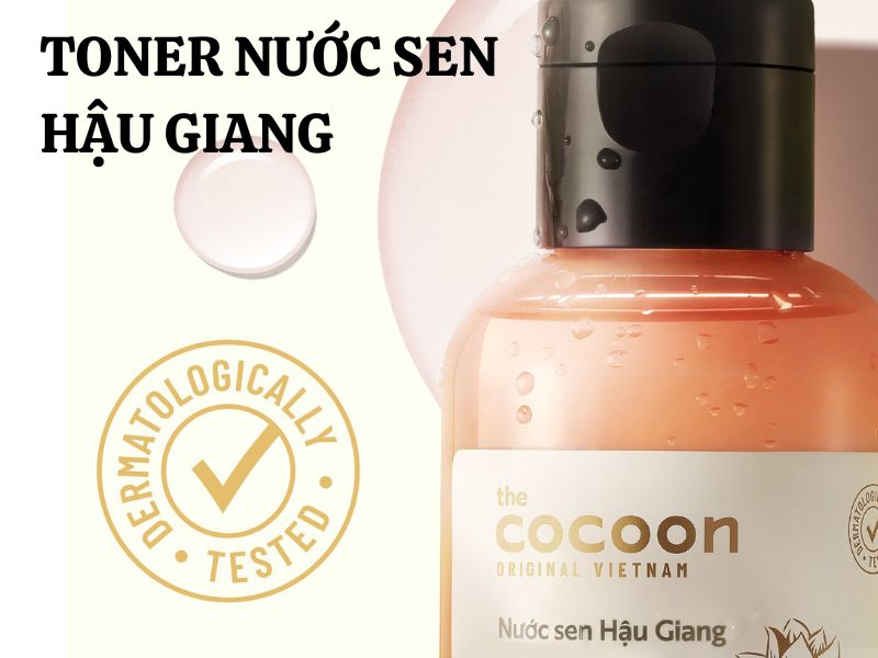 Cocoon chính thức mở bán Toner dành cho da rất nhạy cảm - Nước Sen Hậu Giang