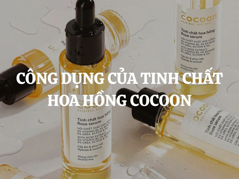 Công dụng của Tinh chất hoa hồng Cocoon trong dưỡng ẩm và phục hồi da