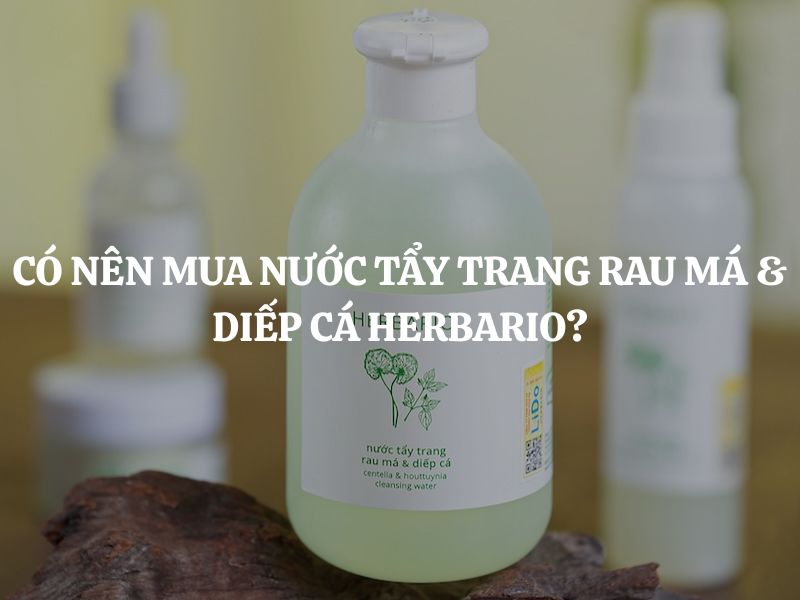 Giải đáp thắc mắc: Có nên mua Nước tẩy trang rau má & diếp cá Herbario không?