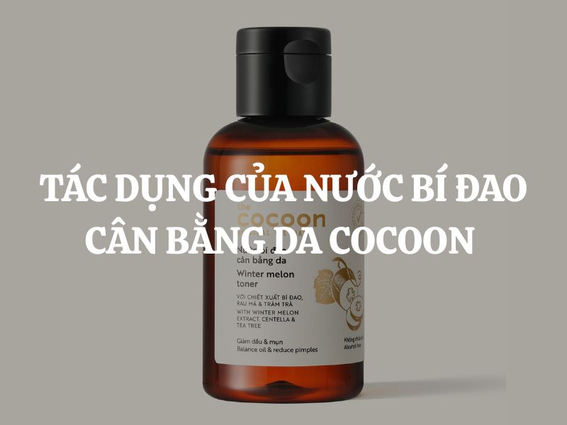Giải mã tác dụng của Nước bí đao cân bằng da Cocoon đối với da dầu mụn Giải mã tác dụng của Nước bí đao cân bằng da Cocoon đối với da dầu mụn