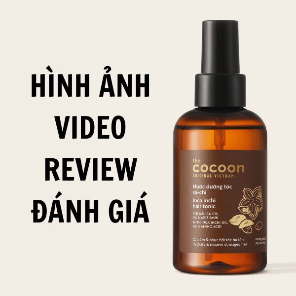 Hình ảnh Video Review Đánh giá Nước dưỡng tóc Sachi Cocoon thuần chay