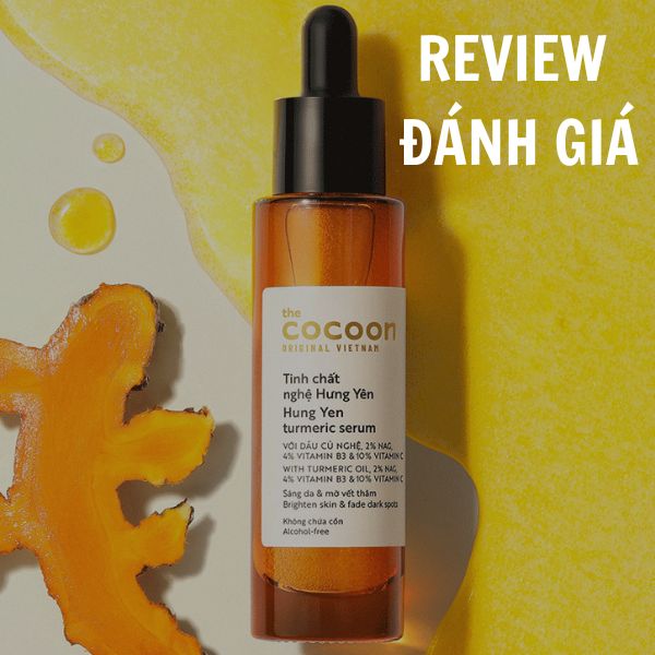 Hình ảnh Video Review Đánh giá Tinh chất nghệ Hưng Yên Cocoon thuần chay