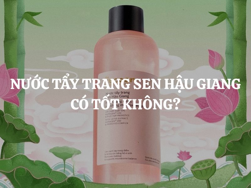 Nước tẩy trang Sen Hậu Giang Cocoon có tốt không? Giải mã 4 lợi ích được khoa học kiểm chứng