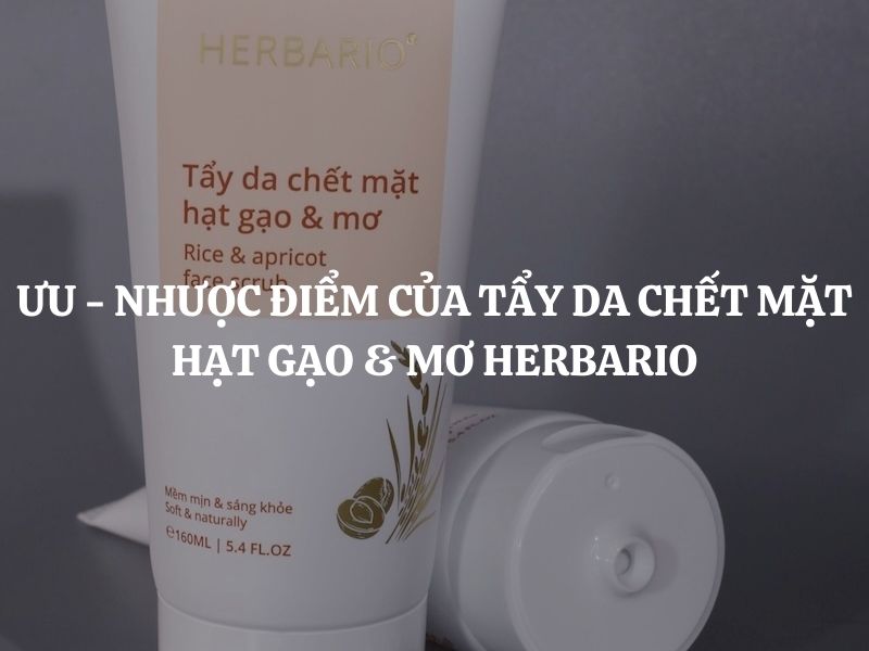 Phân tích ưu - nhược điểm của Tẩy da chết mặt hạt gạo & mơ Herbario
