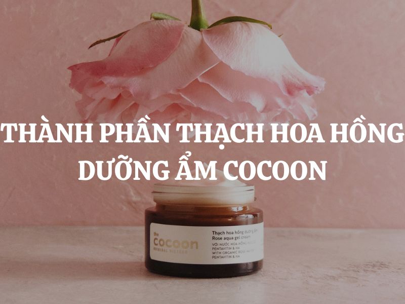 Thành phần Thạch hoa hồng dưỡng ẩm Cocoon có an toàn, lành tính không?