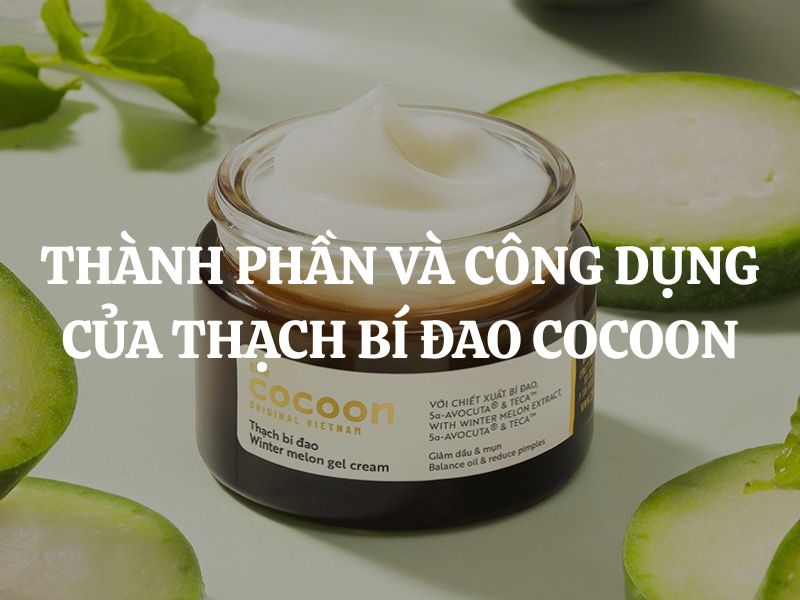 Tìm hiểu thành phần và công dụng của Thạch bí đao Cocoon