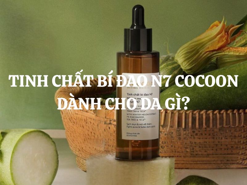 Tinh chất bí đao N7 Cocoon dành cho da gì? Ai nên dùng? Tinh chất bí đao N7 Cocoon dành cho da gì? Ai nên dùng?