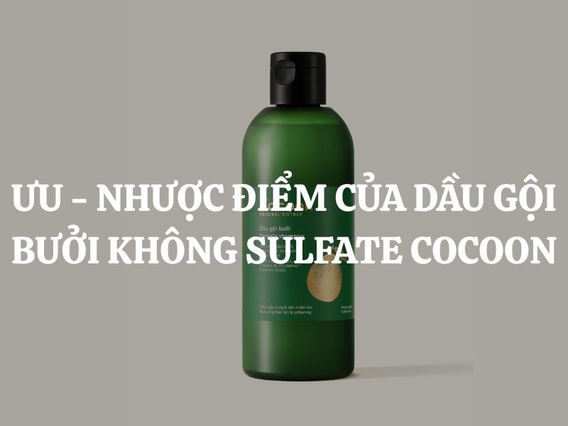 Ưu - Nhược điểm của dầu gội bưởi không sulfate Cocoon dành cho tóc gãy rụng