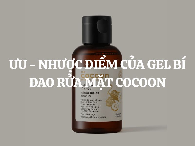 Ưu - Nhược điểm của Gel bí đao rửa mặt Cocoon: Giải mã sản phẩm hot cho da dầu mụn Ưu - Nhược điểm của Gel bí đao rửa mặt Cocoon: Giải mã sản phẩm hot cho da dầu mụn