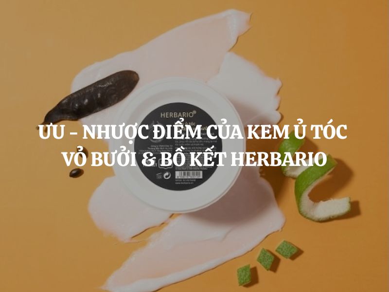 Ưu - Nhược điểm của Kem ủ tóc vỏ bưởi & bồ kết Herbario: Phân tích chi tiết