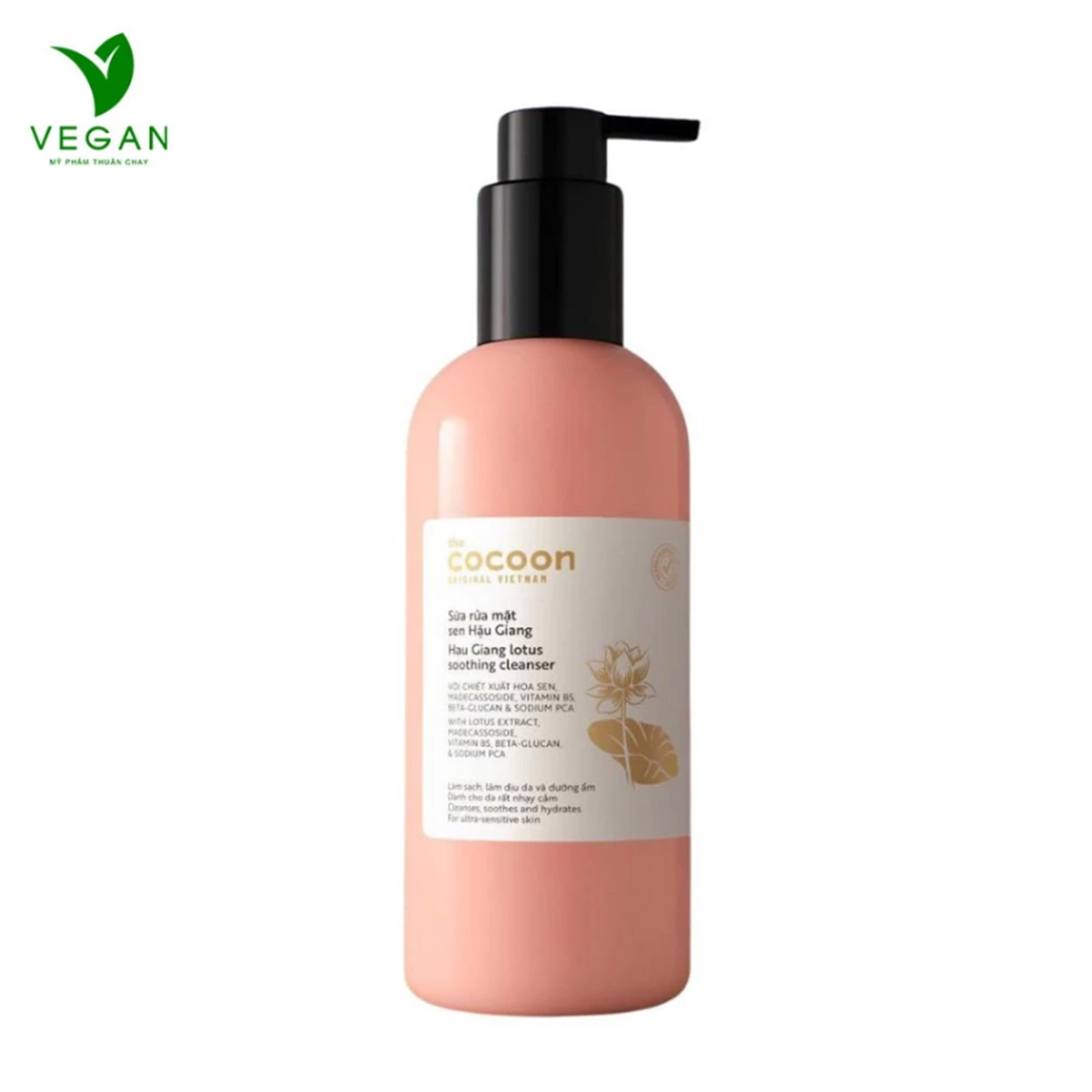 Bigsize- Sữa rửa mặt sen Hậu Giang 310ml Cocoon thuần chay