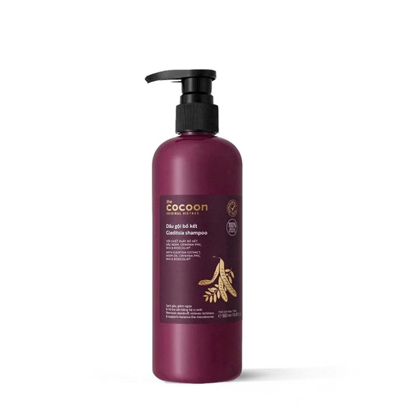 Dầu gội bồ kết Cocoon giúp sạch gàu, giảm ngứa, hỗ trợ cân bằng hệ vi sinh 500ml - VEGAN Mỹ Phẩm Thuần Chay