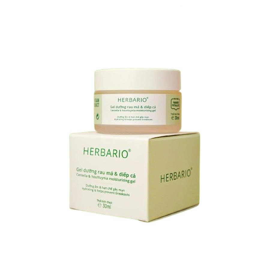 Gel dưỡng rau má & diếp cá Herbario 30ml thuần chay