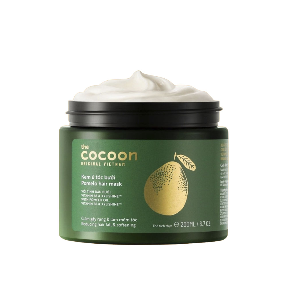 Kem ủ tóc bưởi Cocoon giảm gãy rụng và làm mềm tóc 200ml thuần chay